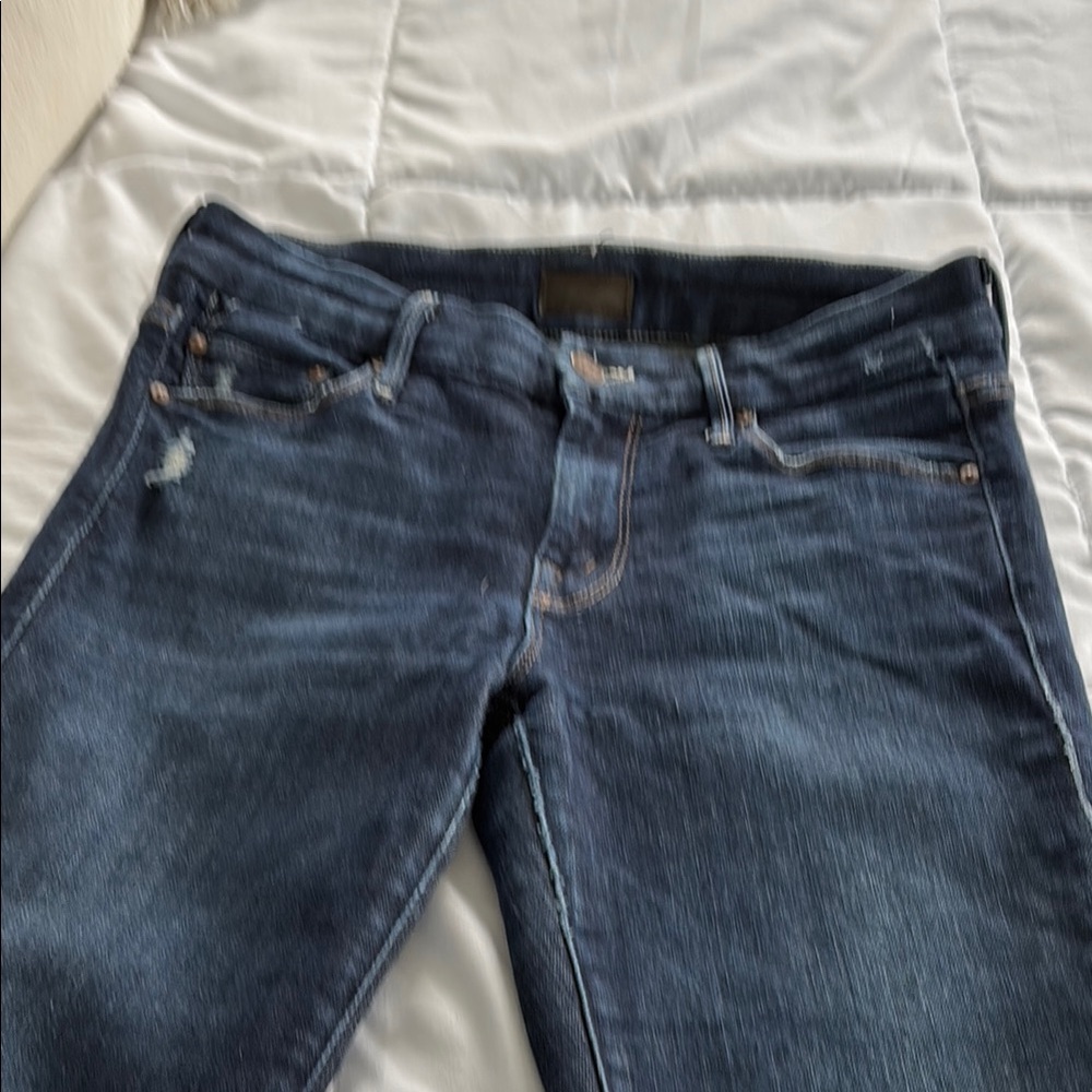 MOTHER the looker ankle fray jeans